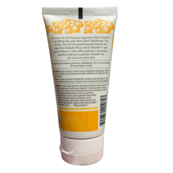 Burt's Bees Exfoliating Clay Mask With Plum Extract - 2.5oz / 70,8g - Picture 2 of 2